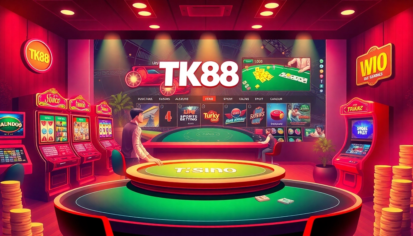 Explore the vibrant online casino interface of tk88win.live featuring engaging gaming options.