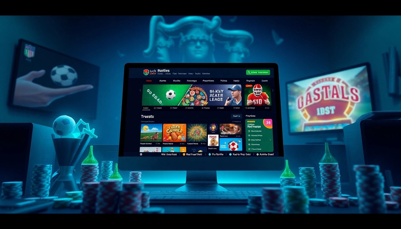 Experience the engaging online gaming interface at luck8win.live, featuring sports betting, slots, and casino games.