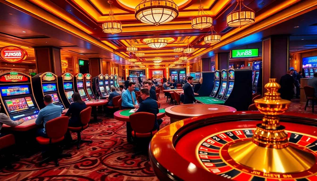 Casino table games at nhà cái jun88 providing a thrilling gambling experience with rich visuals.