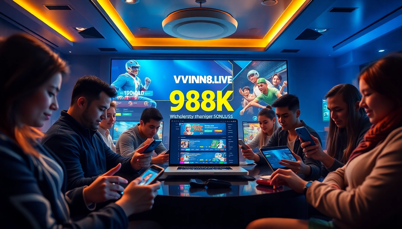 Experience the excitement of online gaming with vvvwin88.live, featuring diverse players engaged in thrilling casino action.