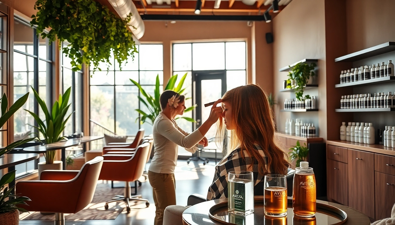 Stylists at addendum salon create vibrant hair colors in a welcoming environment